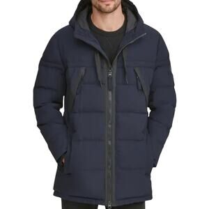 Andrew Marc Holden Down Coat Navy Quilted size L